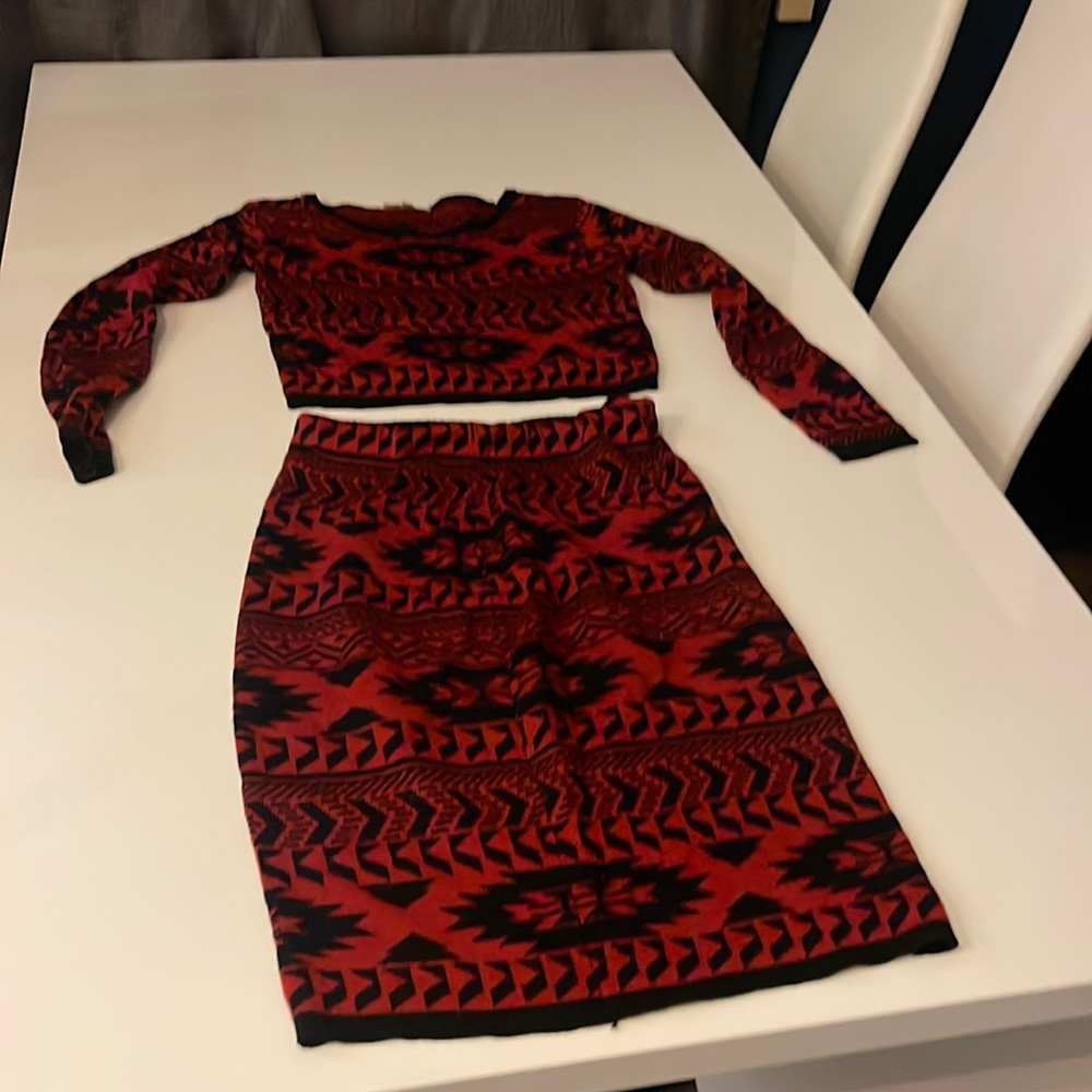 Derek, crop top and skirt sweater set, Medium.  Can be sold together or separate